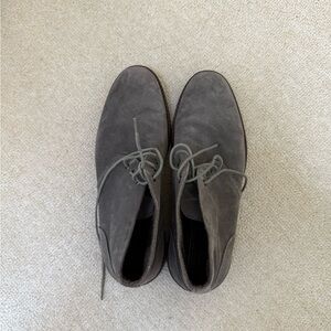 Gray Suede Men's Boots